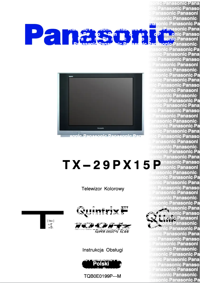 Page 1 of the manual User Manual Panasonic TX-29PX15P