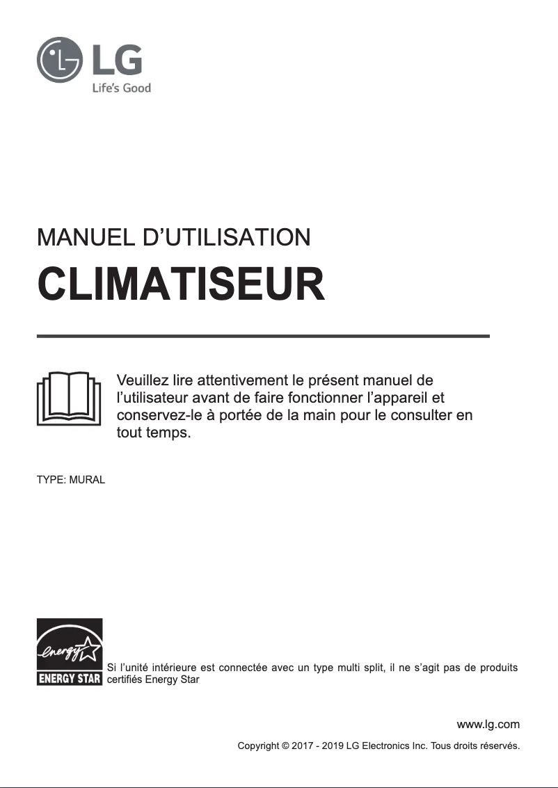 First page image of the manual for LSU243HLV3