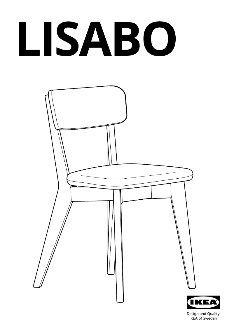 Page 1 of the manual User Manual Ikea LISABO 505.610.36