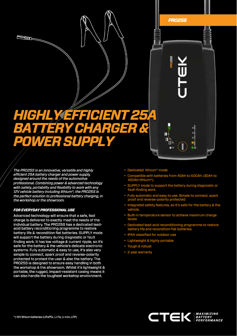 First page image of the manual for PRO25S