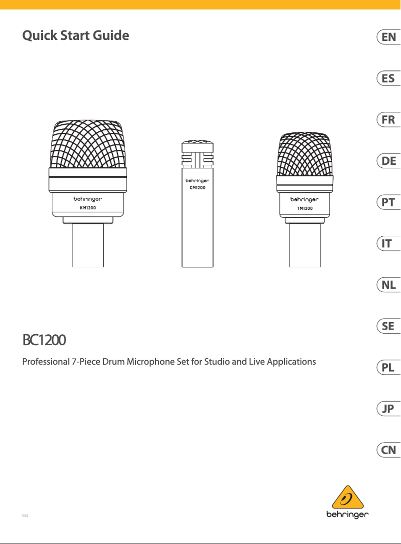 First page image of the manual for BC1200