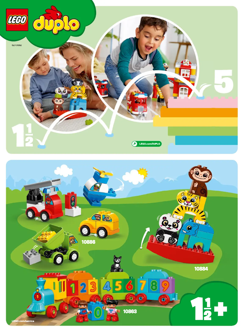 Page 1 of the manual User Manual Lego Duplo 30328