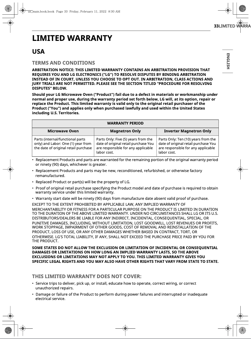 First page image of the manual for MVEM1825F