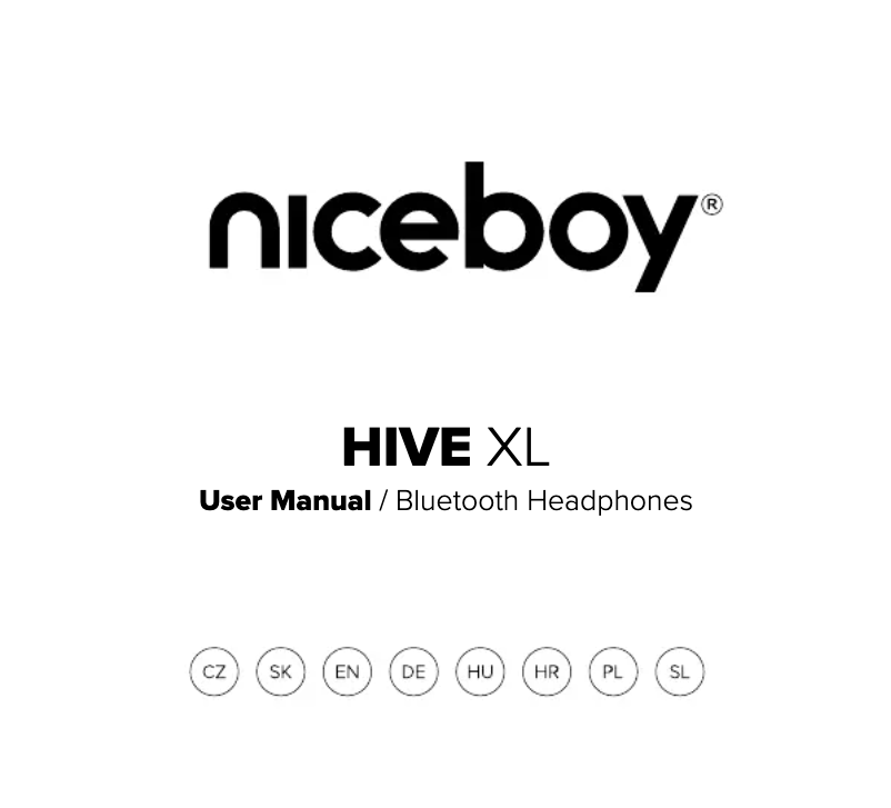 First page image of the manual for HIVE XL