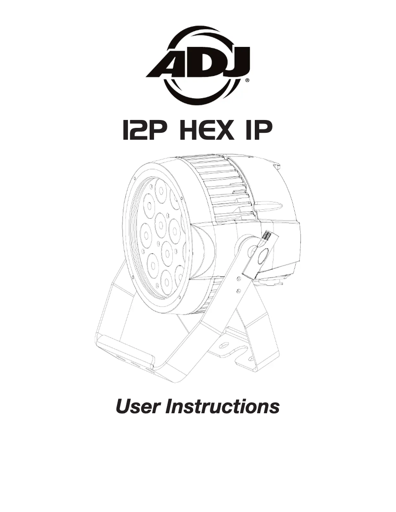 First page image of the manual for 12P HEX IP