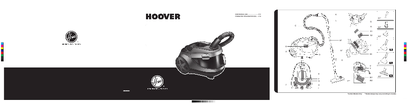 Page 1 of the manual User Manual Hoover Hydropower HYP1610 019