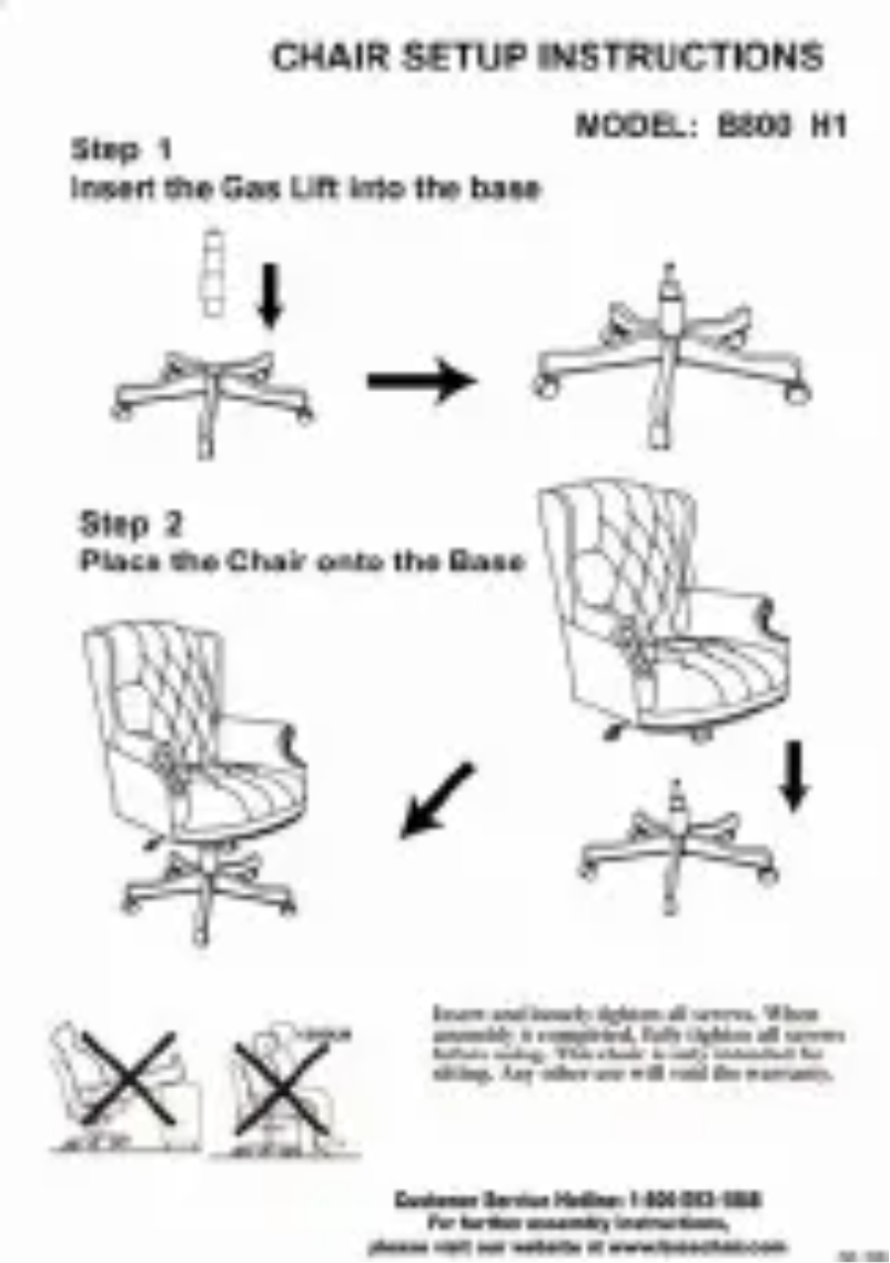 First page image of the manual for B800