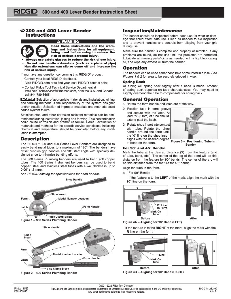 First page image of the manual for 312