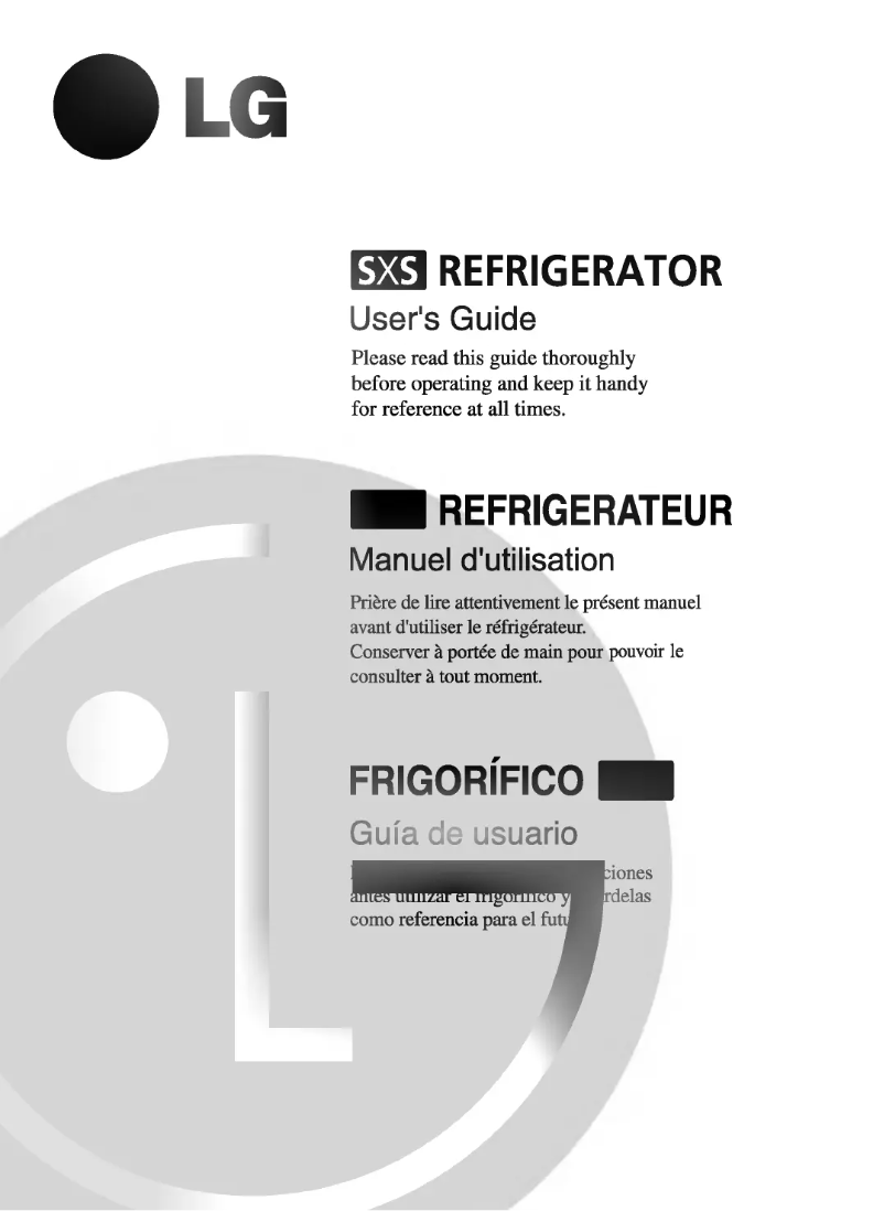 Page 1 of the manual User Manual LG GR-G277STW