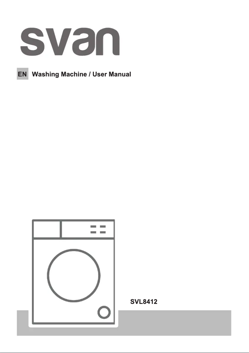 First page image of the manual for SVL8412