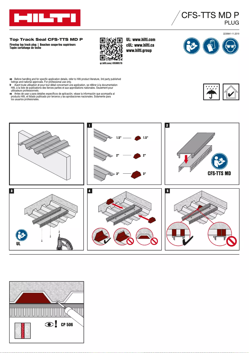 First page image of the manual for CFS-TTS MD P