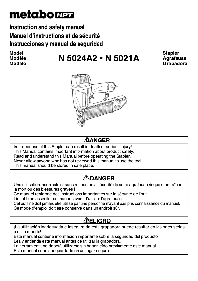 First page image of the manual for N5024A2