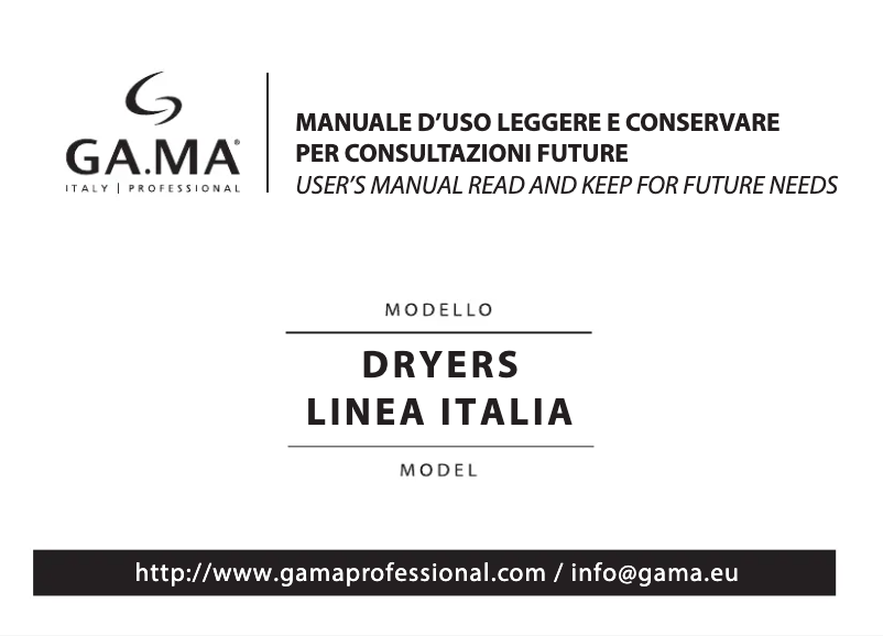 Page 1 of the manual User Manual GA.MA Leggero
