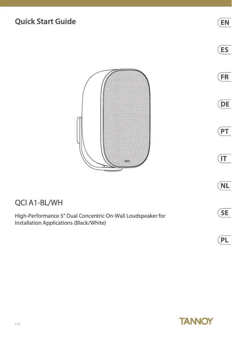 First page image of the manual for QCI A1