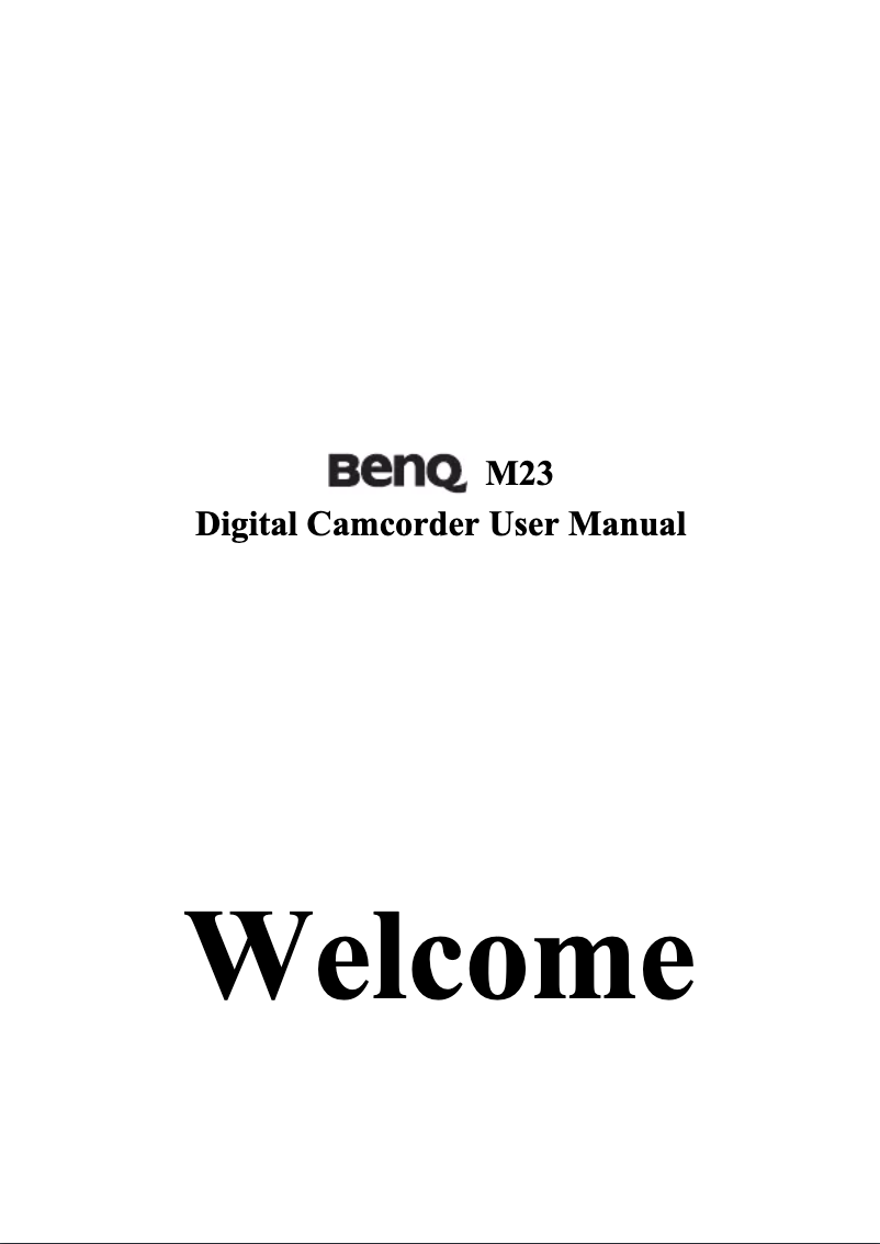 Page 1 de la notice Manuel utilisateur BenQ M23