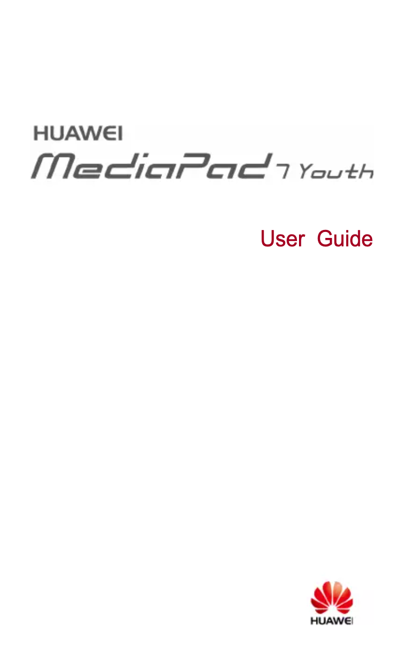 Page 1 of the manual User Manual Huawei MediaPad 7 Youth 2