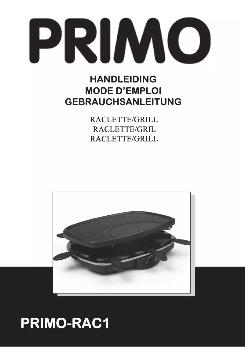 First page image of the manual for RAC1