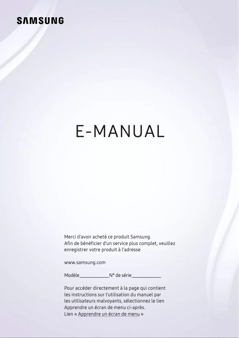 Page 1 of the manual User Manual Samsung QA55Q80RAS