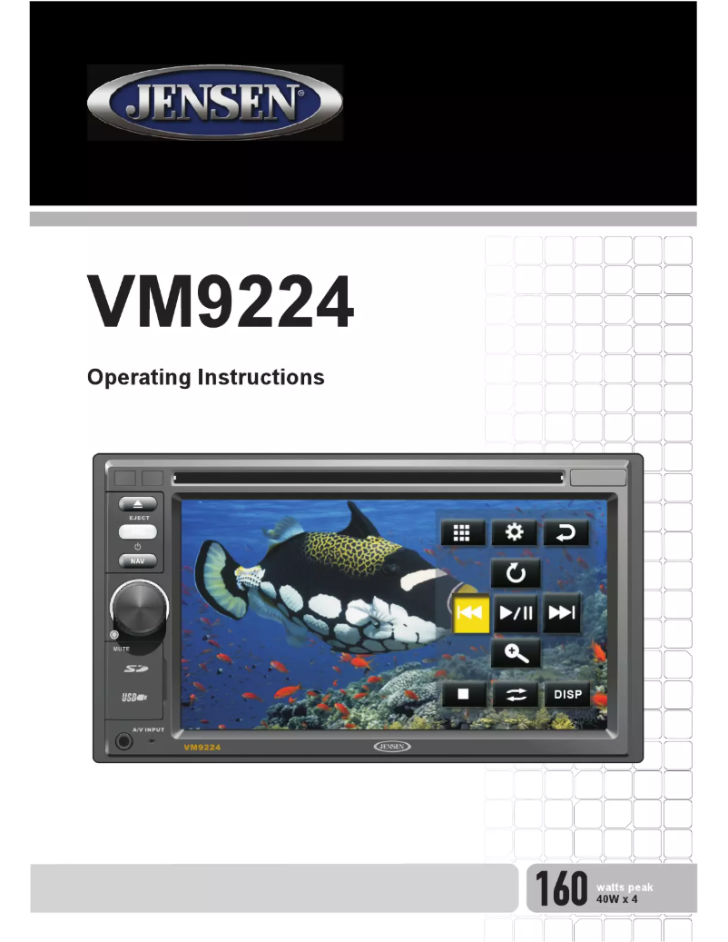 First page image of the manual for VM9224R
