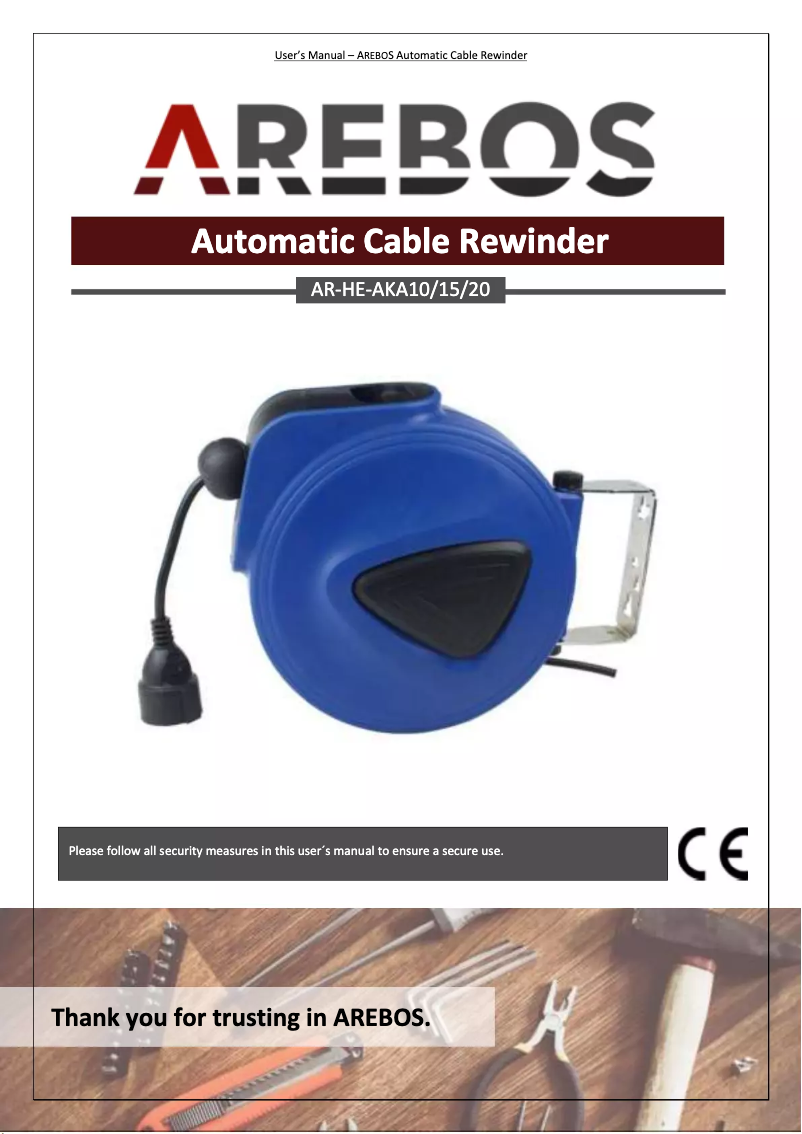 Page 1 of the manual User Manual Arebos AR-HE-AKA10