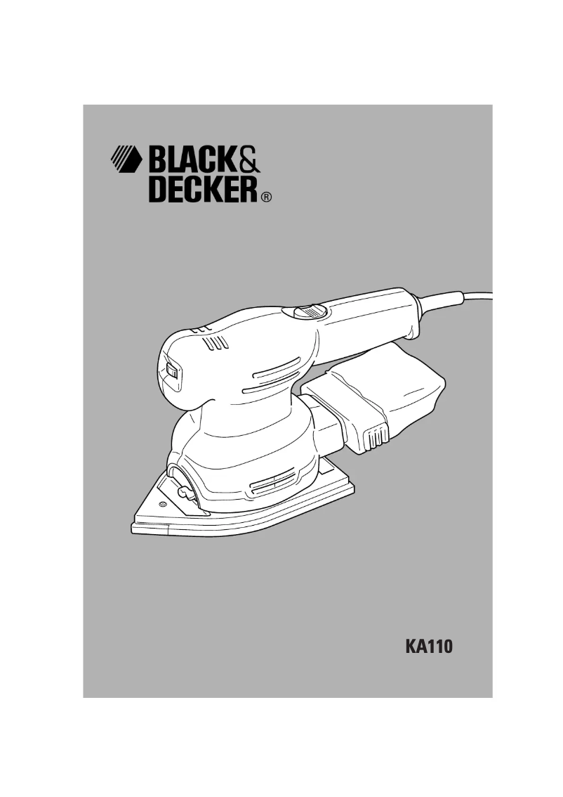 Page 1 of the manual User Manual Black & Decker KA110E