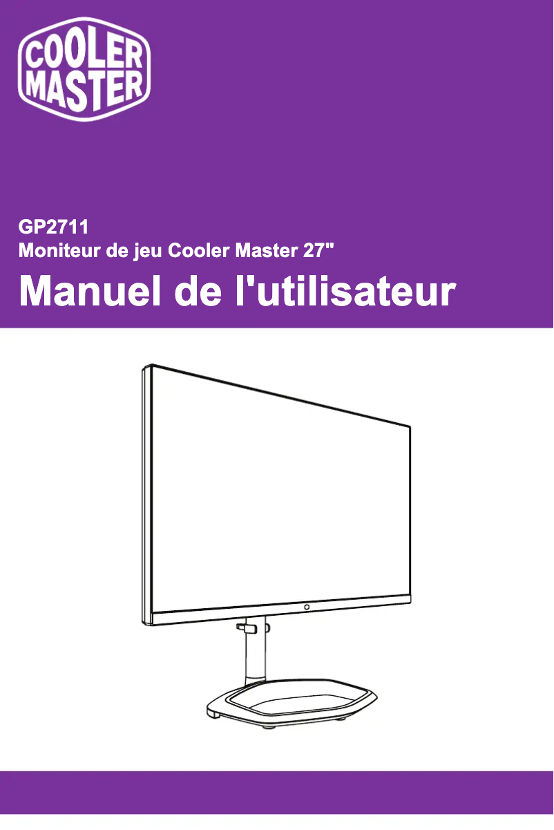 First page image of the manual for GP2711