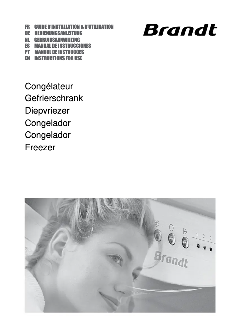 Page 1 de la notice Manuel utilisateur Brandt UFA1101E