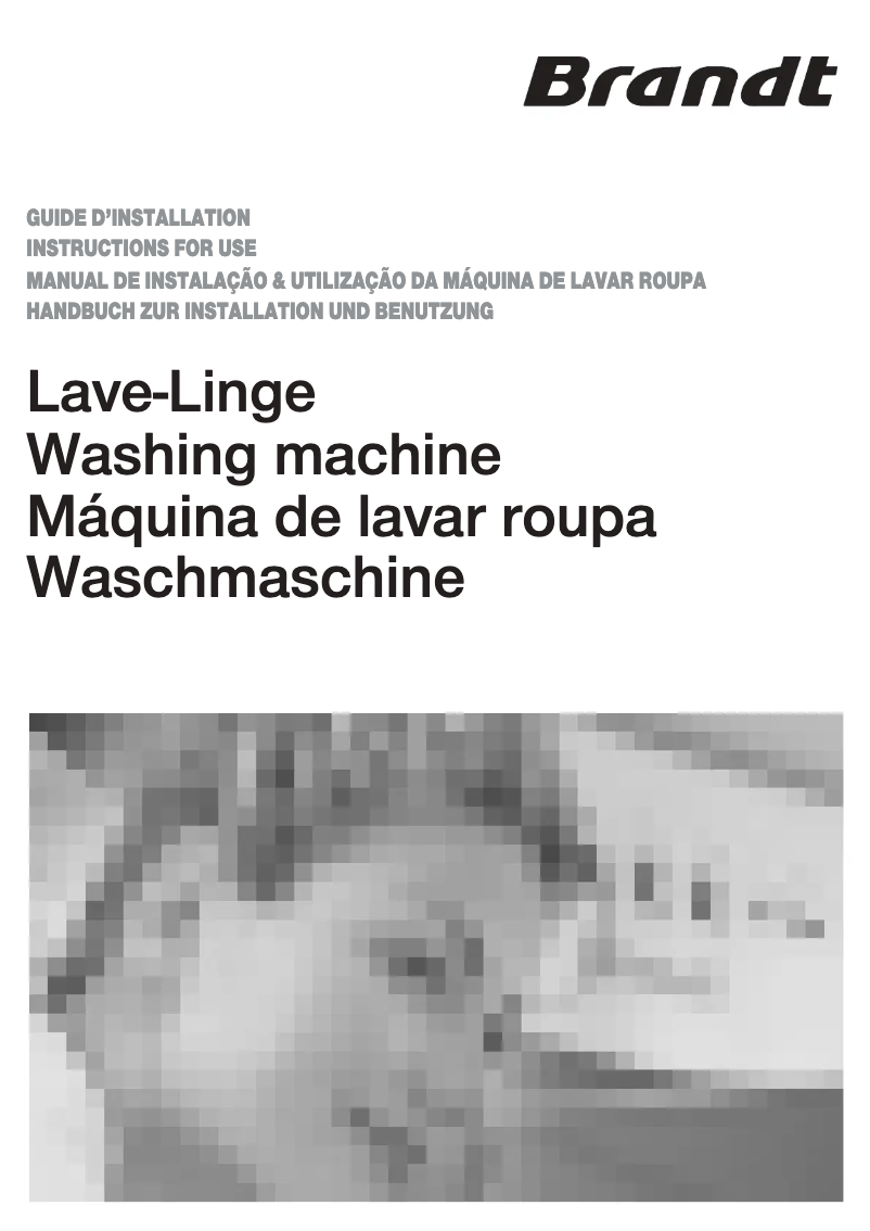 Page 1 of the manual User Manual Brandt WFD 1146 E