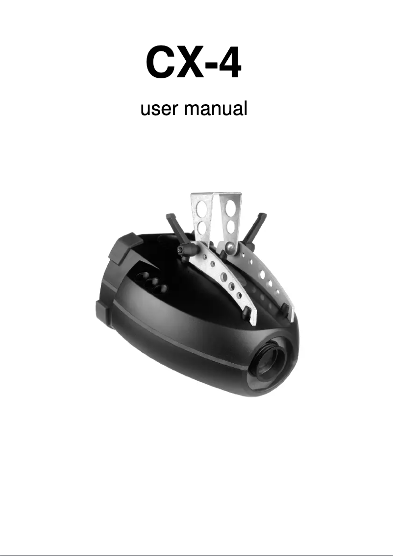 First page image of the manual for CX-4