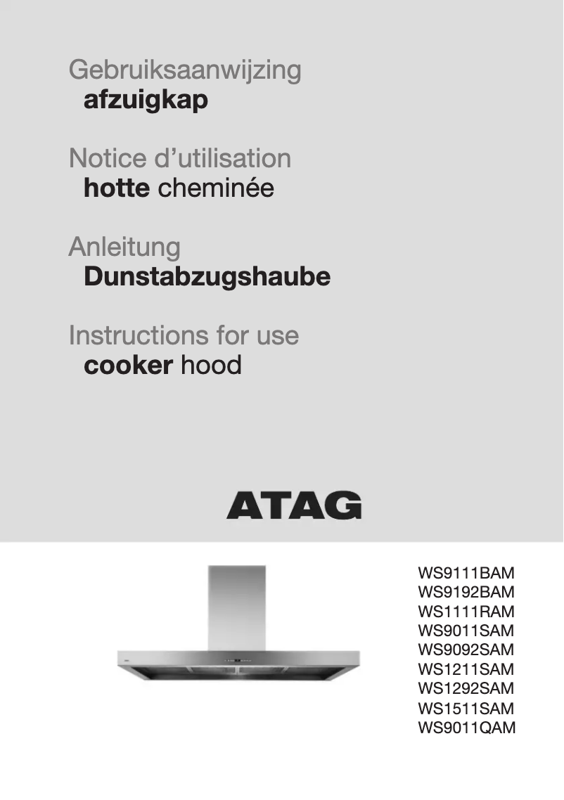 First page image of the manual for WS1211SAM