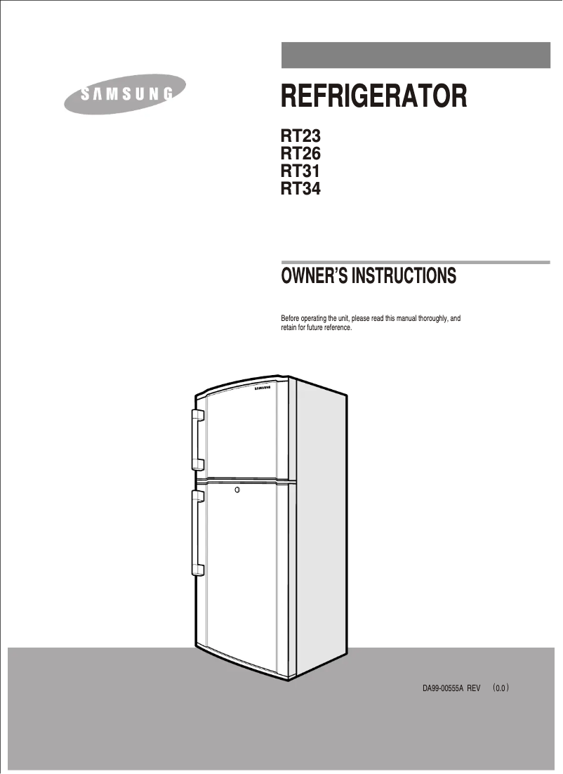 First page image of the manual for RT25BVMB
