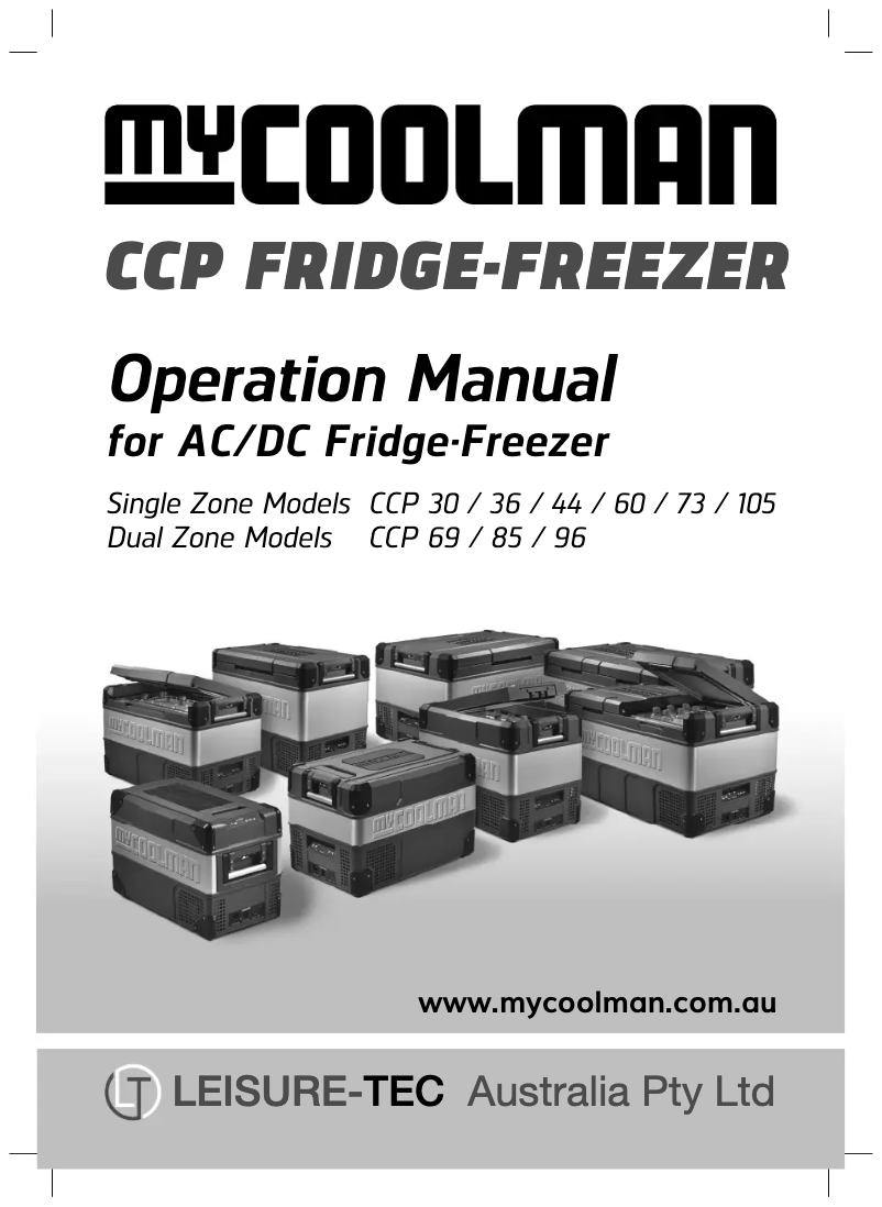 First page image of the manual for CCP69