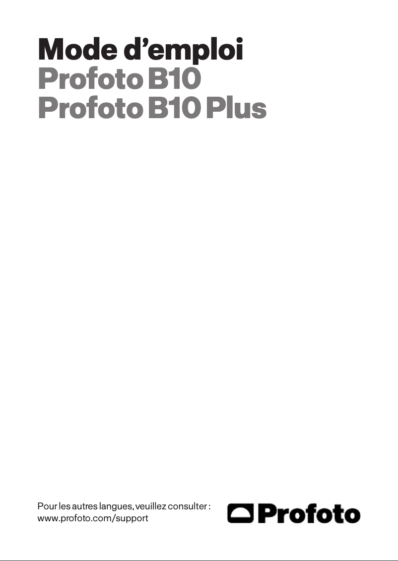 First page image of the manual for B10 Plus