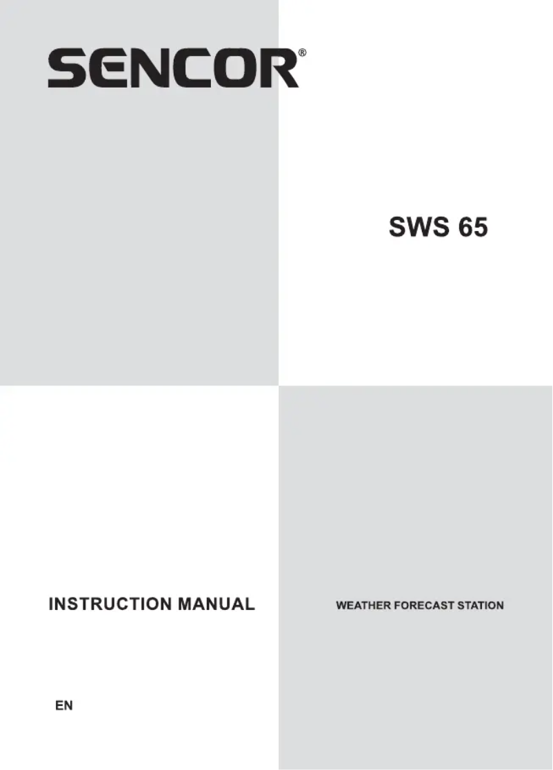 Image de la première page du manuel de l'appareil SWS 65