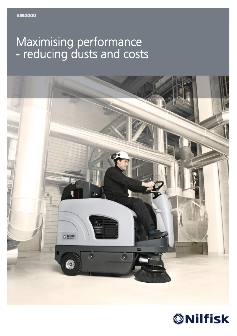 Page 1 of the manual Brochure Nilfisk SW4000