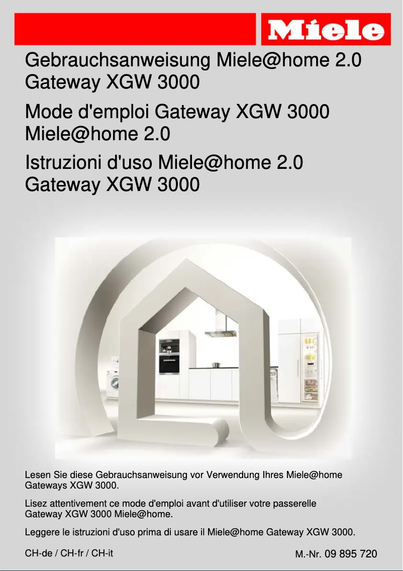 First page image of the manual for XGW 3000