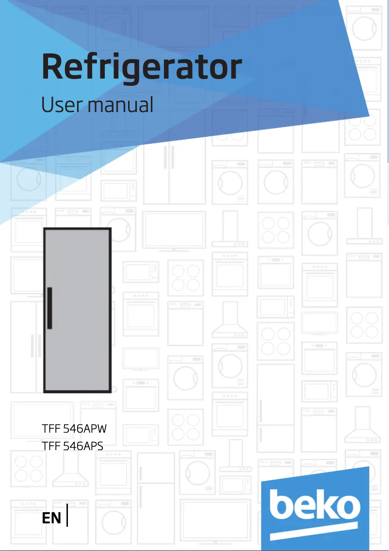 Page 1 of the manual User Manual Beko TFF546AP