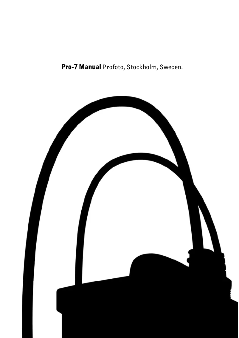 Page 1 of the manual User Manual Profoto Pro-7