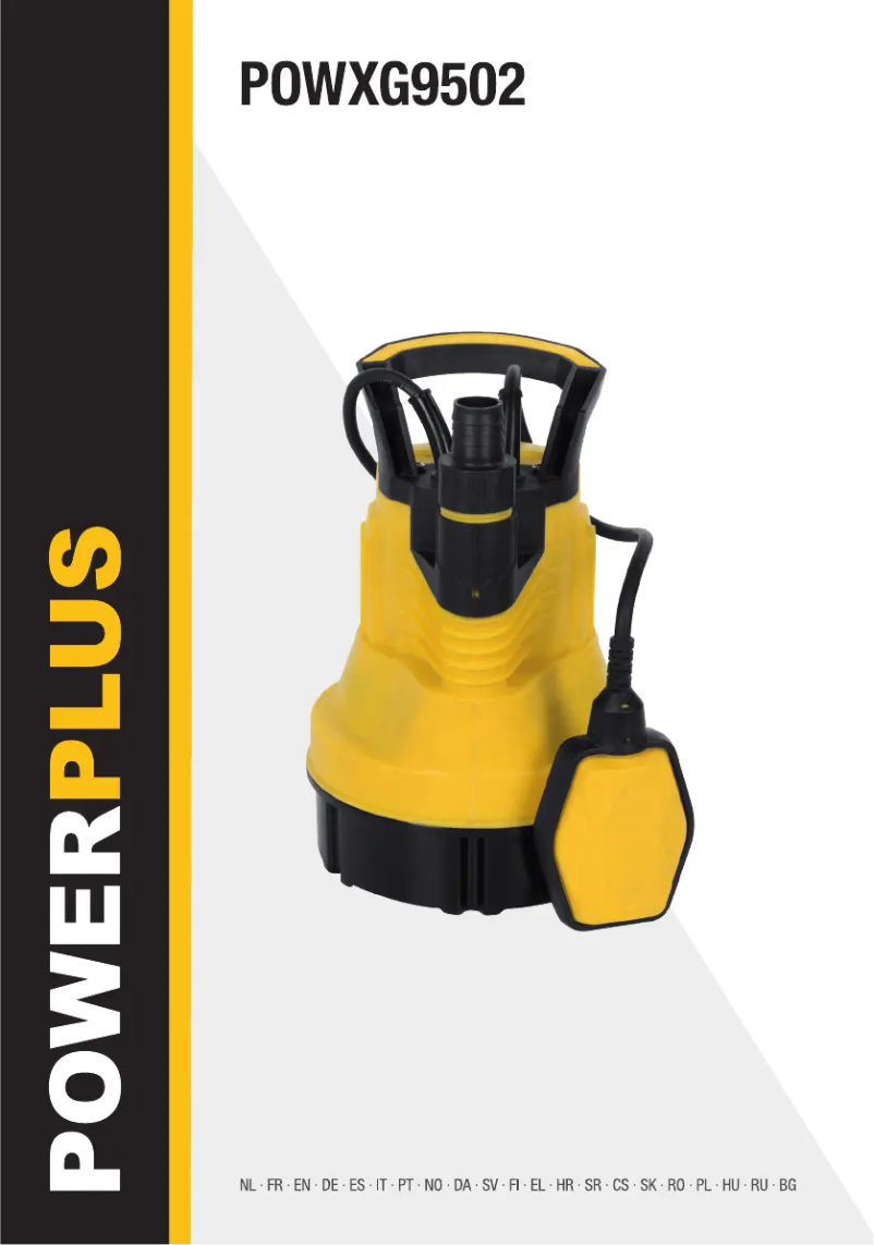 First page image of the manual for POWXG9502