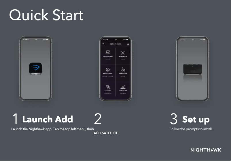 Image de la première page du manuel de l'appareil Nighthawk MS70