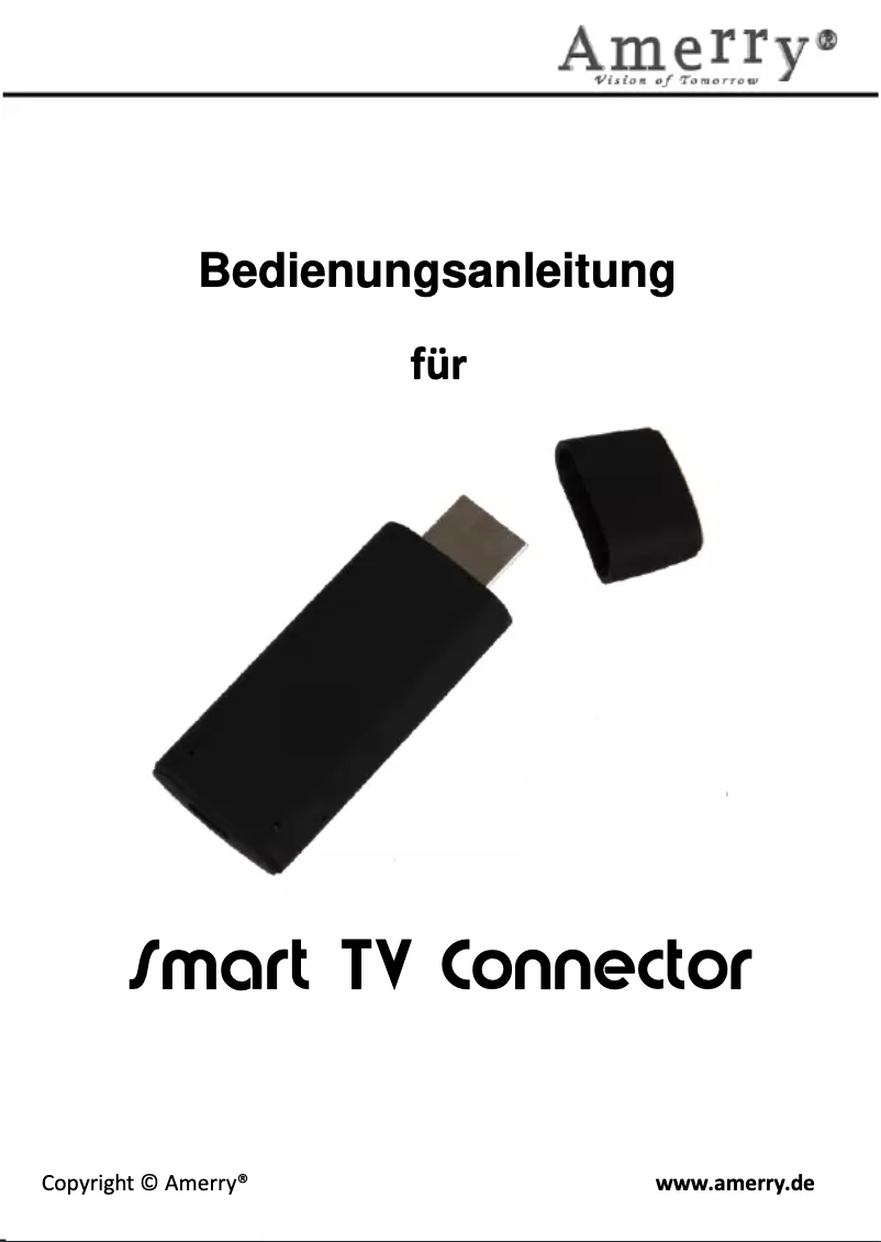 Page 1 of the manual User Manual AMERRY Smart TV Connector