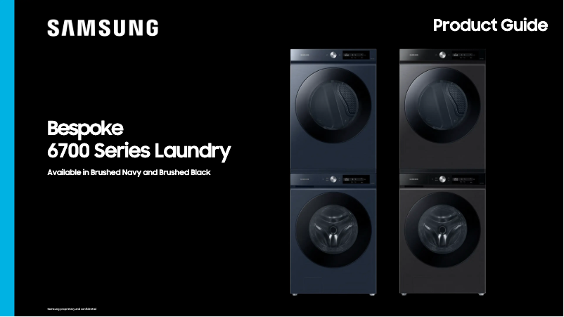 Page 1 of the manual Brochure Samsung DVE46BB6700V