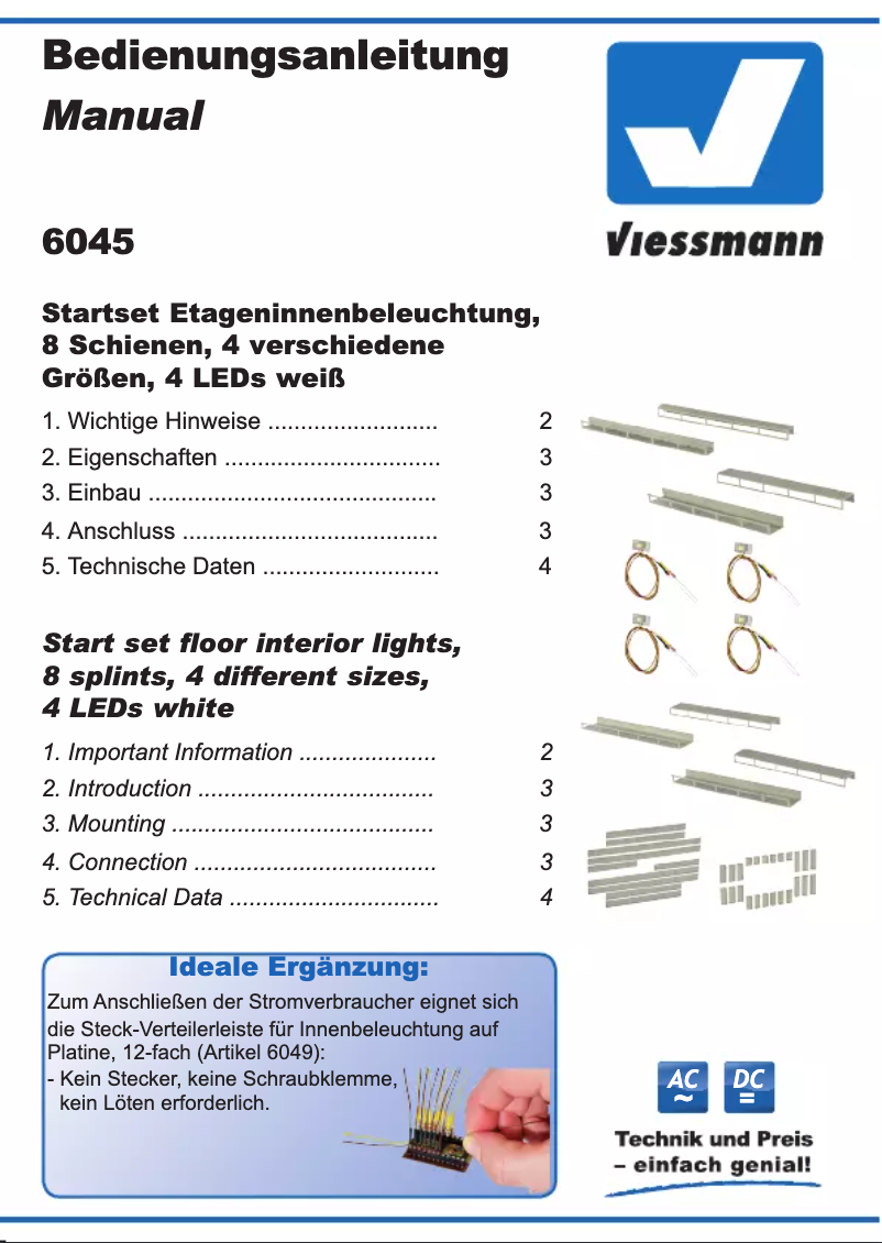 Page 1 of the manual User Manual Viessmann 6045