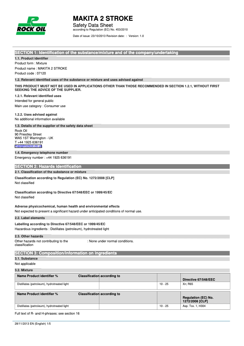 First page image of the manual for P-21135