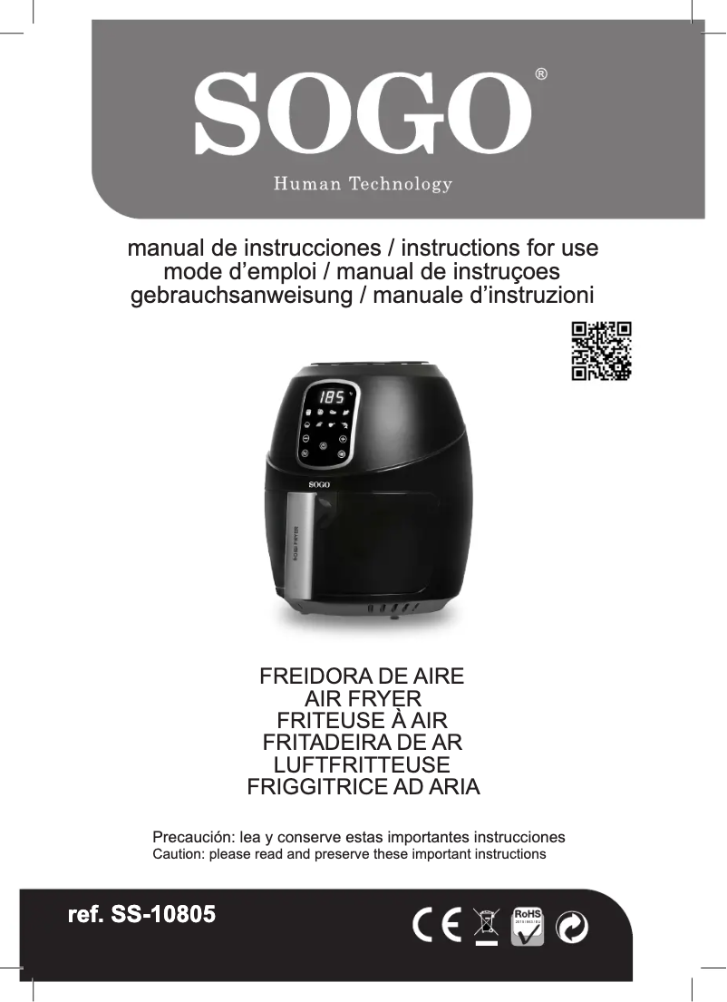 First page image of the manual for FRE-SS-10805