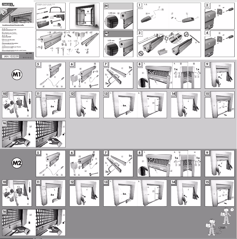 Page 1 de la notice Manuel utilisateur Powerfix IAN 103259