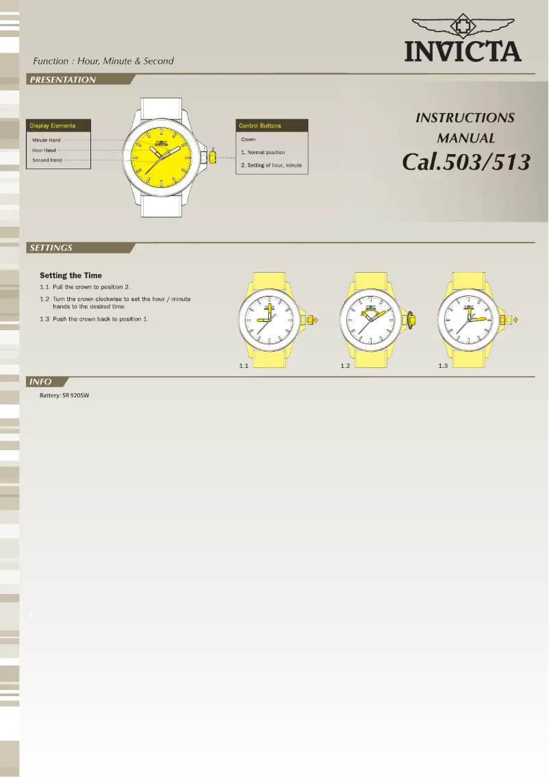 First page image of the manual for Specialty 30704