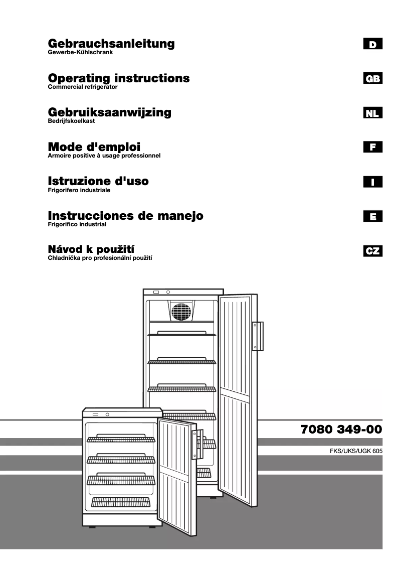 Page 1 of the manual User Manual Liebherr FKS 5002