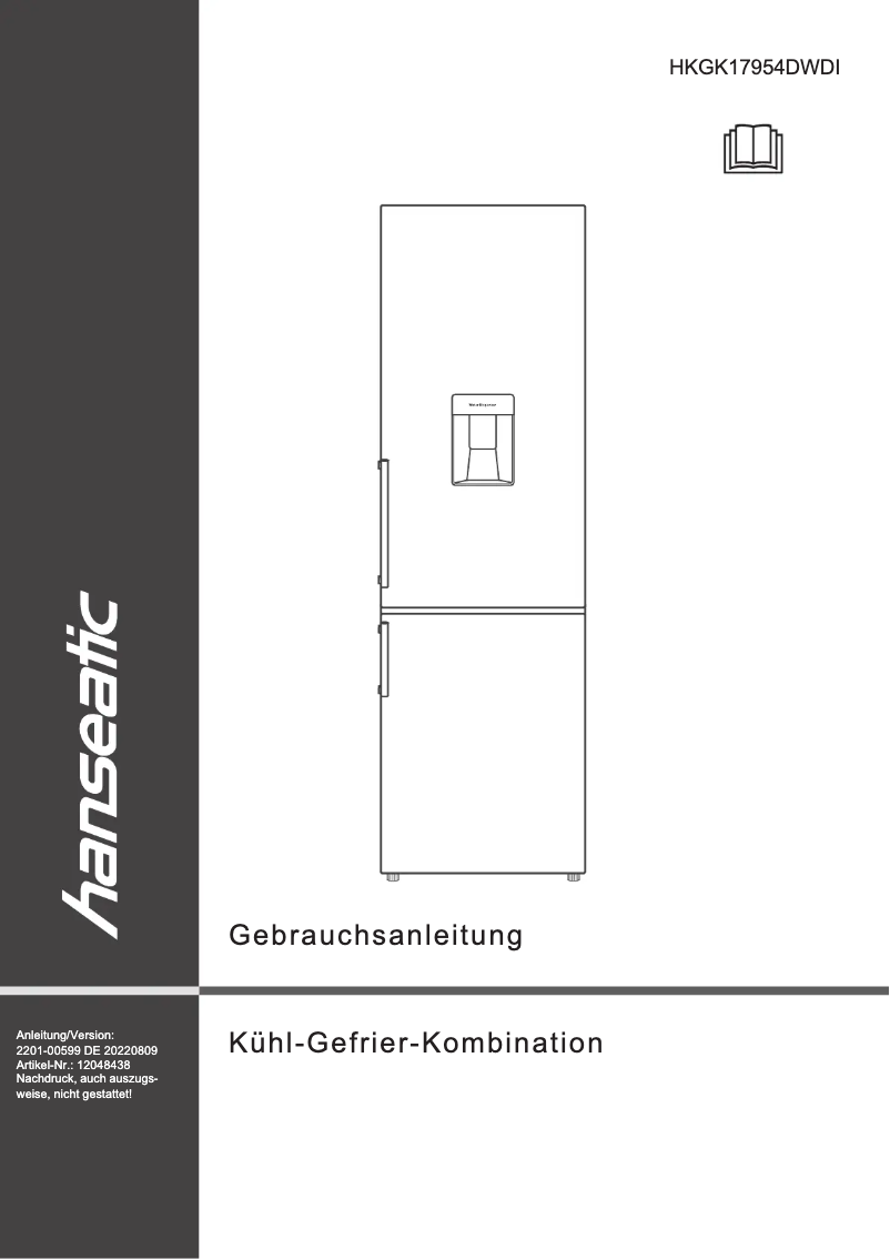 Page 1 of the manual User Manual Hanseatic HKGK17954DWDI