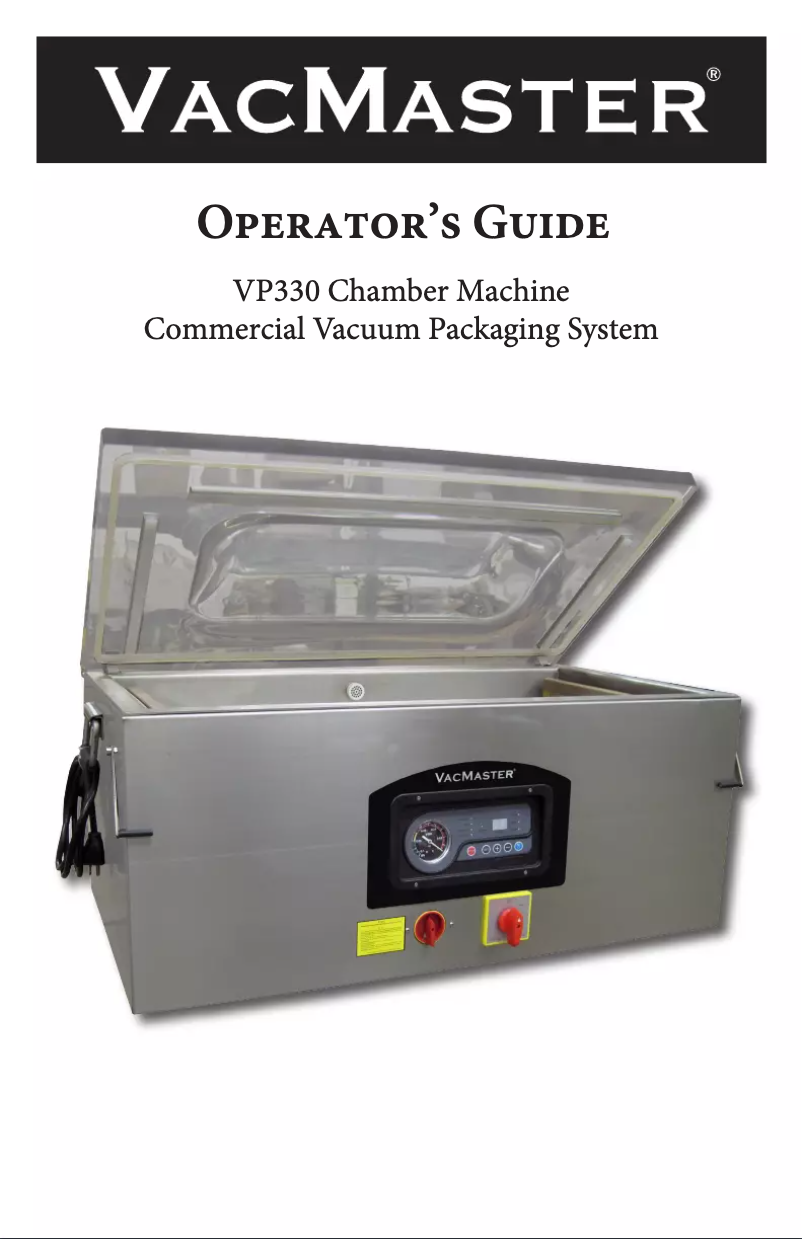 Page 1 of the manual User Manual Vacmaster VP330